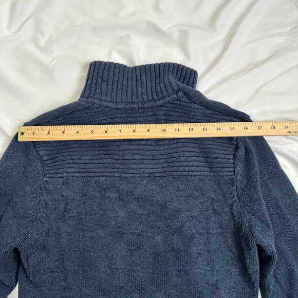 Distillery Apparel Navy Blue Mens Size Medium Sweater Knit Pull Over - Picture 9 of 15